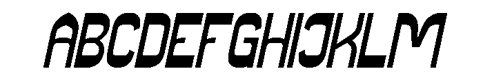 Super Easy Bold Italic Font UPPERCASE