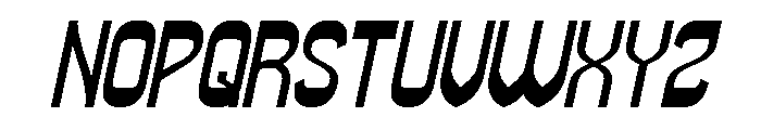 Super Easy Bold Italic Font UPPERCASE