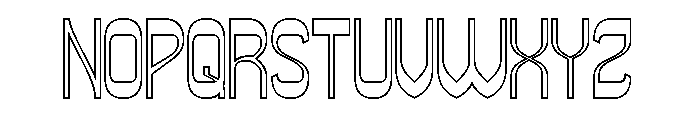 Super Easy-Hollow Font UPPERCASE