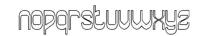 Super Easy-Hollow Font LOWERCASE