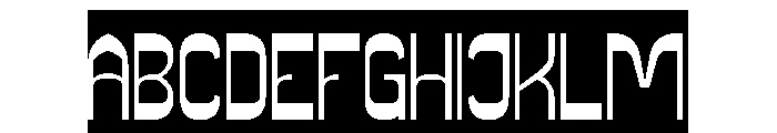 Super Easy-Inverse Font UPPERCASE