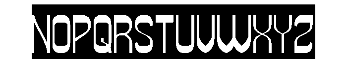 Super Easy-Inverse Font UPPERCASE