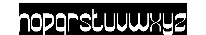 Super Easy-Inverse Font LOWERCASE