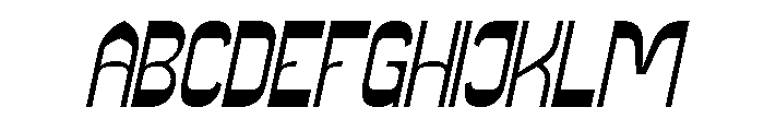 Super Easy Italic Font UPPERCASE