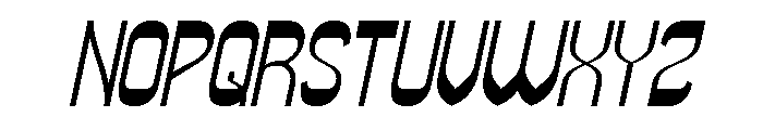 Super Easy Italic Font UPPERCASE