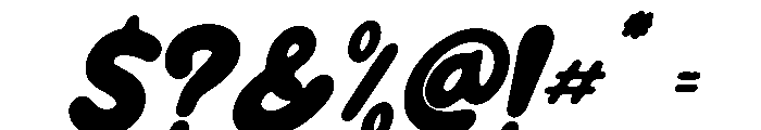 Super Funky Italic Font OTHER CHARS