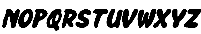 Super Funky Italic Font UPPERCASE