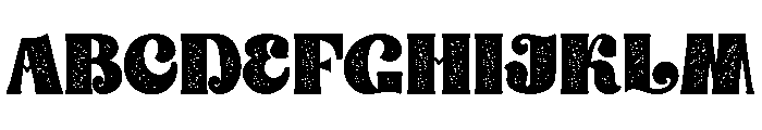 Super Lucky Grunge Font UPPERCASE