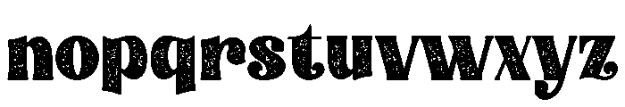 Super Lucky Grunge Font LOWERCASE