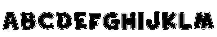 Super Lucky Regular Font UPPERCASE