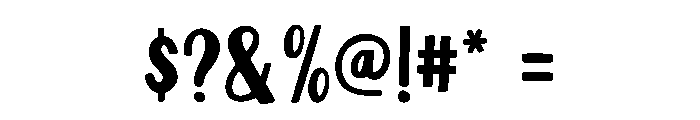 Super Magic Duo1 Font OTHER CHARS