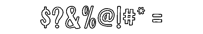 Super Magic Line Font OTHER CHARS