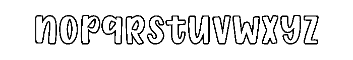 Super Magic Line Font LOWERCASE