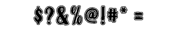 Super Magic Outline Font OTHER CHARS