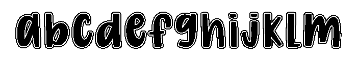 Super Magic Outline Font UPPERCASE