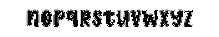 Super Magic Outline Font LOWERCASE