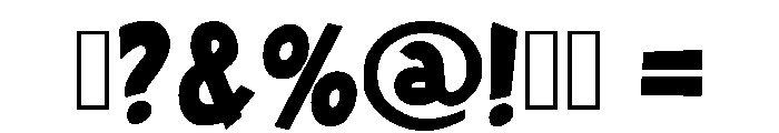 Super Masbro Regular Font OTHER CHARS