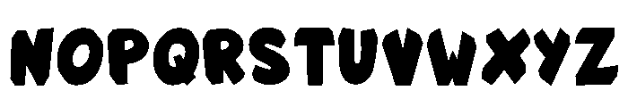 Super Masbro Regular Font UPPERCASE