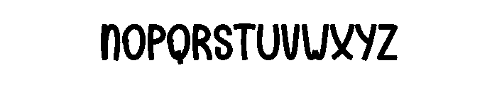 Super Mistery Font LOWERCASE