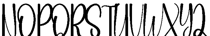 Super Newyear Font UPPERCASE