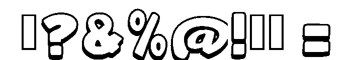 Super Pop Regular Font OTHER CHARS