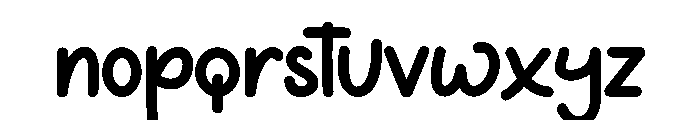 Super Random Font LOWERCASE