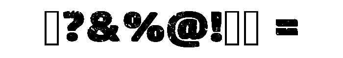 Super Rough Regular Font OTHER CHARS