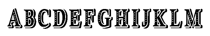 Super Shadow Regular Font UPPERCASE