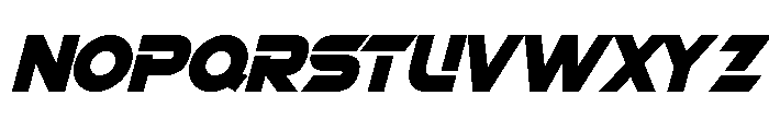 Super Sliced Italic Font UPPERCASE
