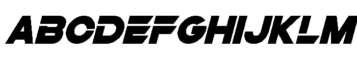 Super Sliced Italic FONT