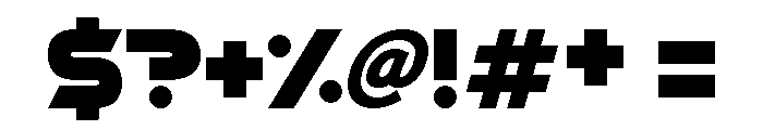 Super Sliced Font OTHER CHARS
