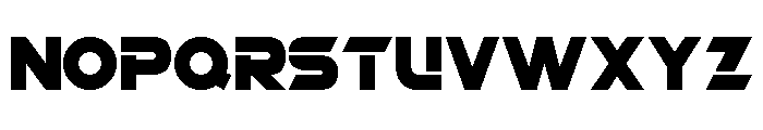 Super Sliced Font LOWERCASE