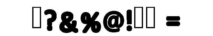 Super Smile Regular Font OTHER CHARS