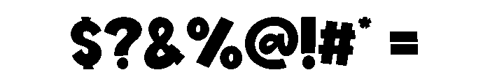 Super Thick Regular Font OTHER CHARS