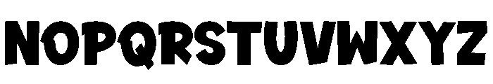 Super Thick Regular Font LOWERCASE