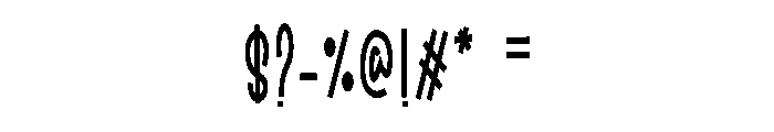 Super Varsity Font OTHER CHARS