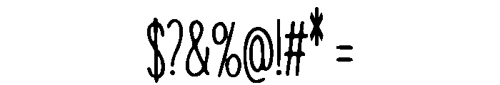 SuperModel Font OTHER CHARS