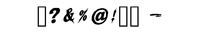 Supplement Regular Font OTHER CHARS