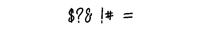 Supporty Font OTHER CHARS