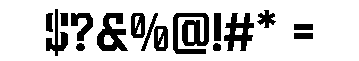 Survious Five Regular Font OTHER CHARS