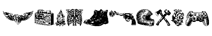 Survious Illustration Font OTHER CHARS