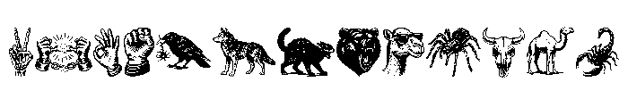 Survious Illustration Font UPPERCASE