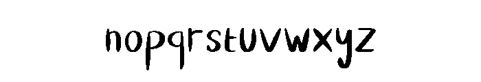 Sushi Menu Handwritten Regular Font LOWERCASE