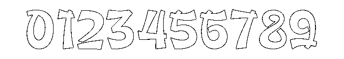 Susuke Endi Outline Font OTHER CHARS