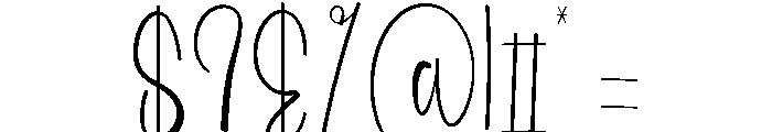 Sutureday Font OTHER CHARS
