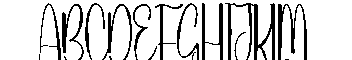 Sutureday Font UPPERCASE