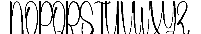 Sutureday Font UPPERCASE