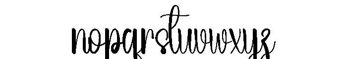 Sutureday Font LOWERCASE