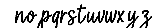 sunmood_script Font LOWERCASE