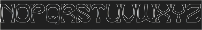 SUB CONSCIOUS-Hollow-Inverse otf (400) Font UPPERCASE